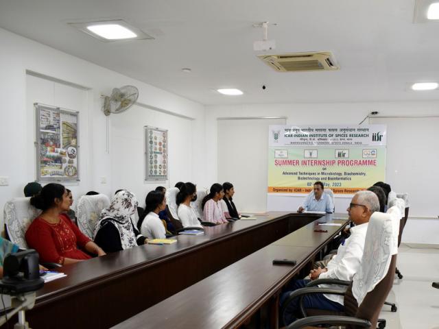 Inauguration of Summer Internship programme at ICAR – IISR, Kozhikode