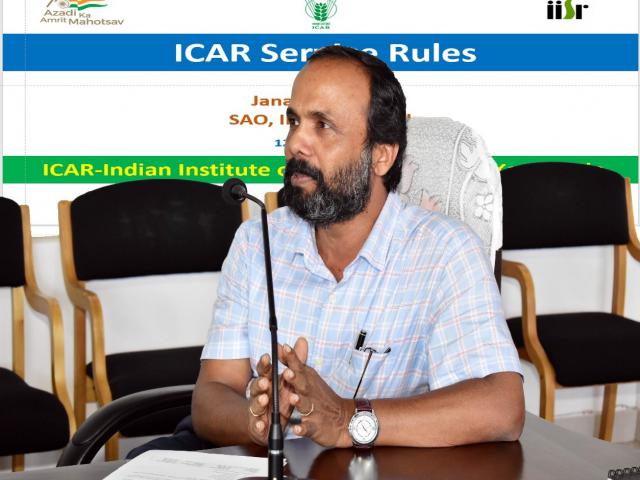 Webinar on ICAR Service Rules