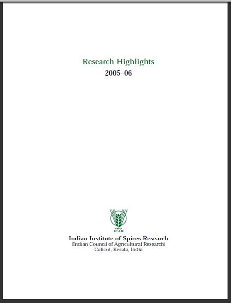 Research Highlights 2005-06